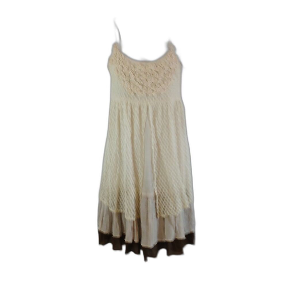 a'reve Anthropology Top Lace Overlay Sz M Casual Office Summer Beach Travel